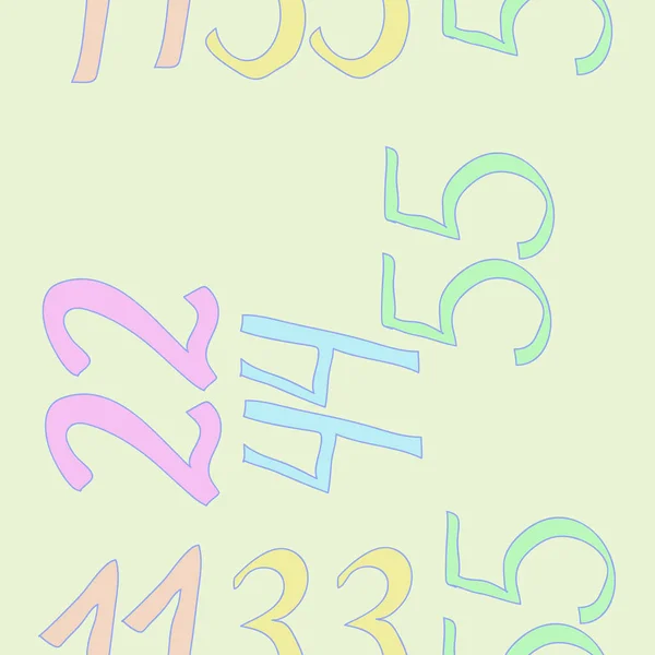 Sömlösa Mönster Abstrakt Med Färgglada Siffror — Stockfoto