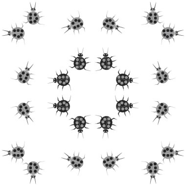 Soyut basit uğur böceklerinin kusursuz deseni