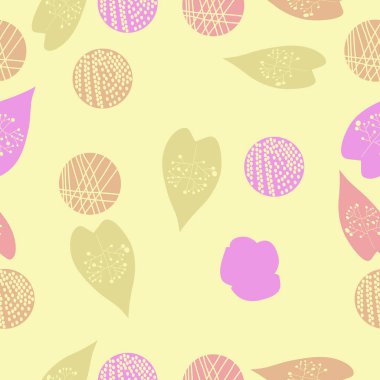 Soyut basit kalplerin ve ipliğin kusursuz deseni