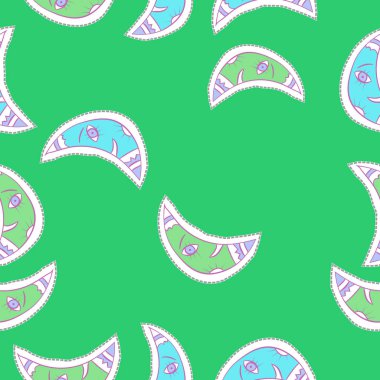 Soyut basit uyduları Dikişsiz desen