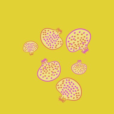 renkli arka planda nar, kopya alanı