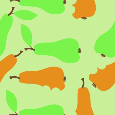 renkli arka plan üzerinde armut, kopya alanı