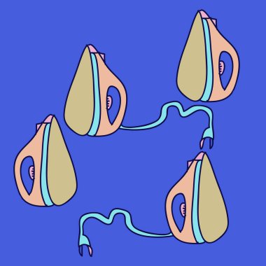 Kesintisiz soyut desen, vektör arka plan