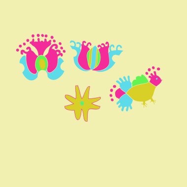 Kesintisiz soyut desen, vektör arka plan