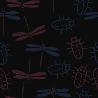 Kesintisiz soyut desen, vektör arka plan