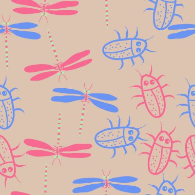 Kesintisiz soyut desen, vektör arka plan