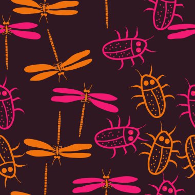 Kesintisiz soyut desen, vektör arka plan