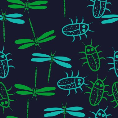 Kesintisiz soyut desen, vektör arka plan