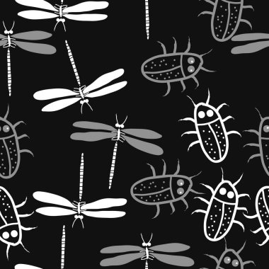 Kesintisiz soyut desen, vektör arka plan