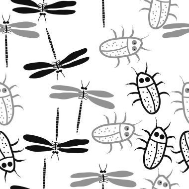 Kesintisiz soyut desen, vektör arka plan