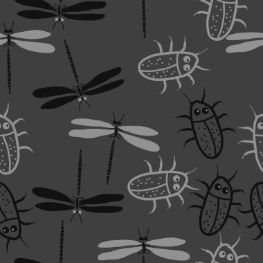 Kesintisiz soyut desen, vektör arka plan