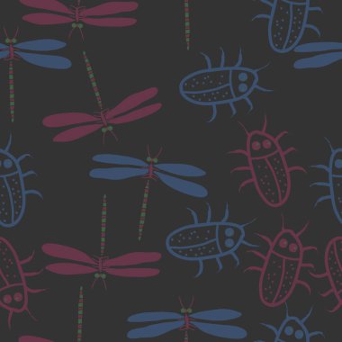 Kesintisiz soyut desen, vektör arka plan