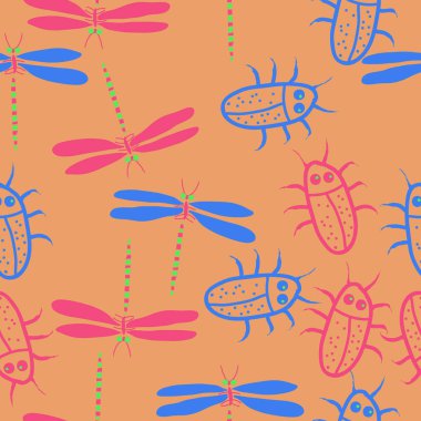 Kesintisiz soyut desen, vektör arka plan