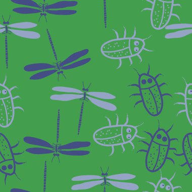 Renkli hatalarla kesintisiz soyut desen