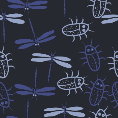 Renkli hatalarla kesintisiz soyut desen