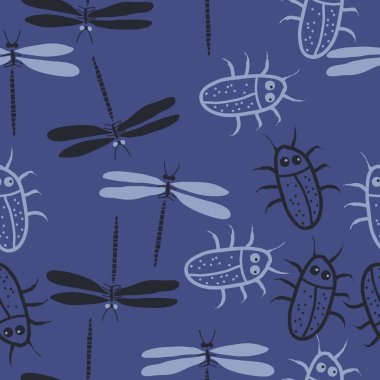 Renkli hatalarla kesintisiz soyut desen