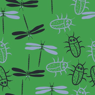 Renkli hatalarla kesintisiz soyut desen