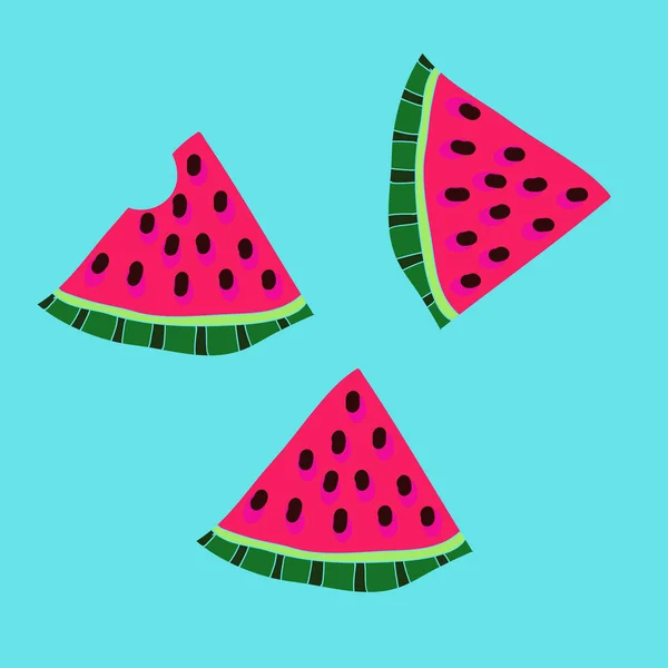 renkli arka plan üzerinde karpuz, kopya alanı