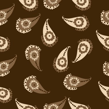 Dikişsiz desen oryantal. Vektör Illustration