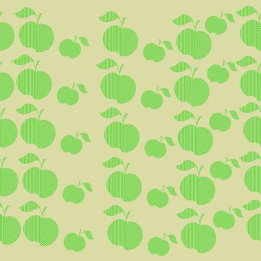 Elmalar pürüzsüz. Vektör illüstrasyonu