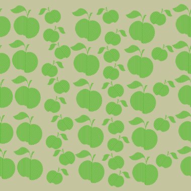 Elmalar pürüzsüz. Vektör illüstrasyonu