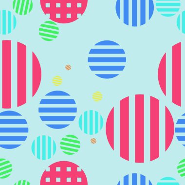 Daireler ile komik soyut desen