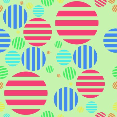 Daireler ile komik soyut desen