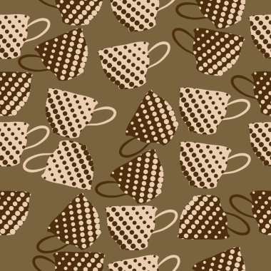 çay bardağı ile renkli desen