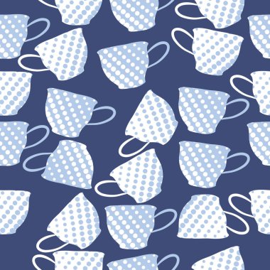 çay bardağı ile renkli desen