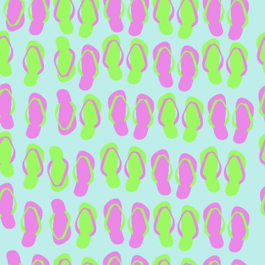 Soyut basit parmak arası terliklerin kusursuz deseni