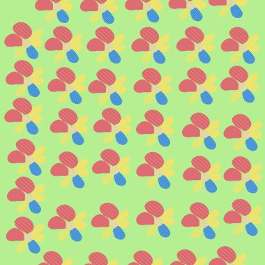 Stilize çiçekler, vektör illüstrasyon Dikişsiz deseni