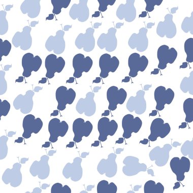 olgun armut ile renkli desen