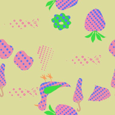 Kesintisiz soyut desen, vektör arka plan