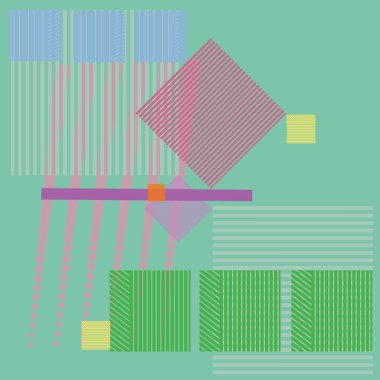 geometrik şekillerin renkli soyut vektör illüstrasyon 