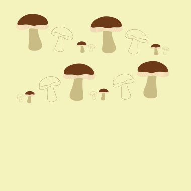 Soyut renkli mantar Dikişsiz desen