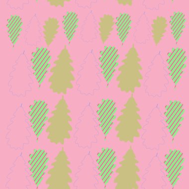 Soyut renkli basit yaprakları Dikişsiz desen