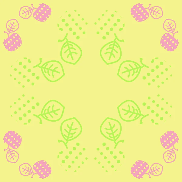 Pommes Motif Sans Couture Illustration Vectorielle — Image vectorielle