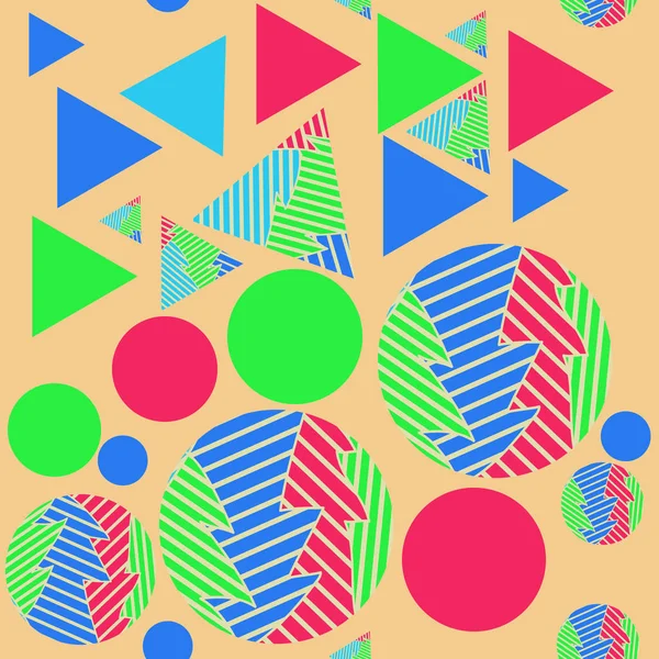 縞模様の長方形 三角形の抽象パターン — ストックベクタ
