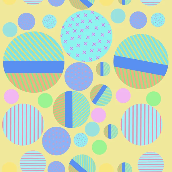 Funny Abstract Pattern Circles — Stock Vector