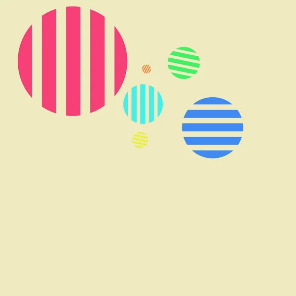 Modèle Abstrait Drôle Avec Des Cercles — Image vectorielle