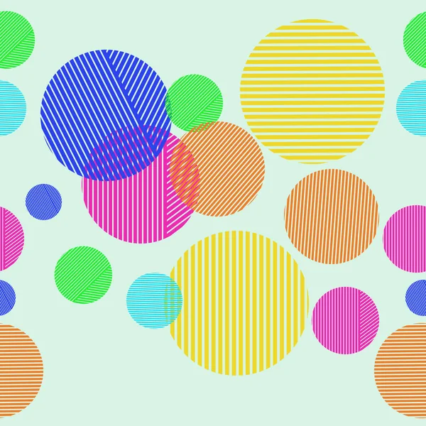 Lustige Abstrakte Muster Mit Kreisen — Stockvektor