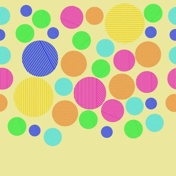 Modèle Abstrait Drôle Avec Des Cercles — Image vectorielle