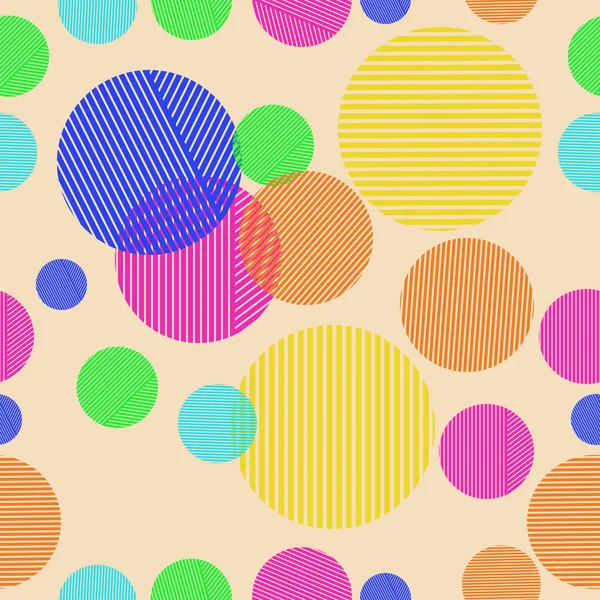 Grappig Abstract Patroon Met Cirkels — Stockvector