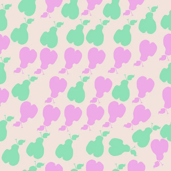 熟した梨の色のパターン — ストックベクタ