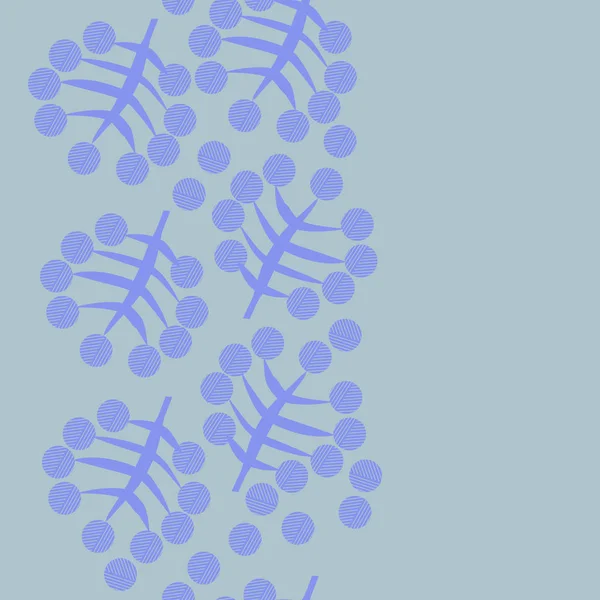Nahtloses Muster Abstrakter Einfacher Zweige — Stockvektor