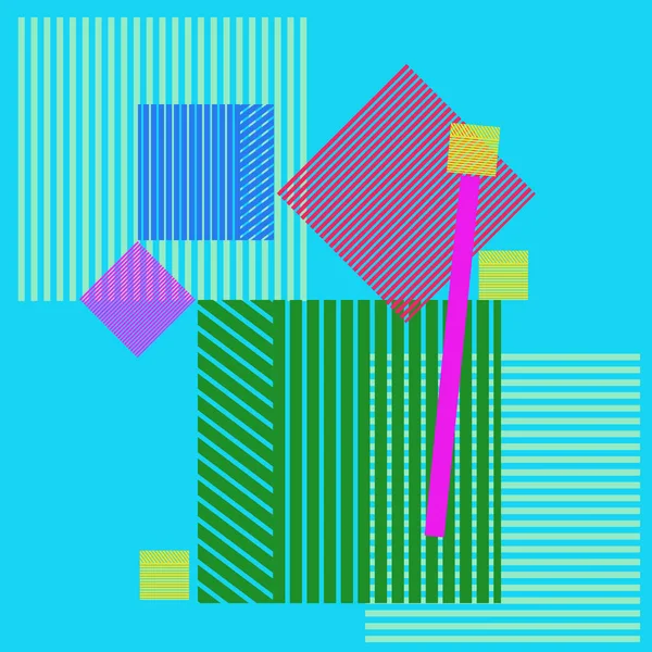 geometrik şekillerin renkli soyut vektör illüstrasyon 