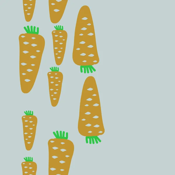 Olgun havuç ile renkli desen