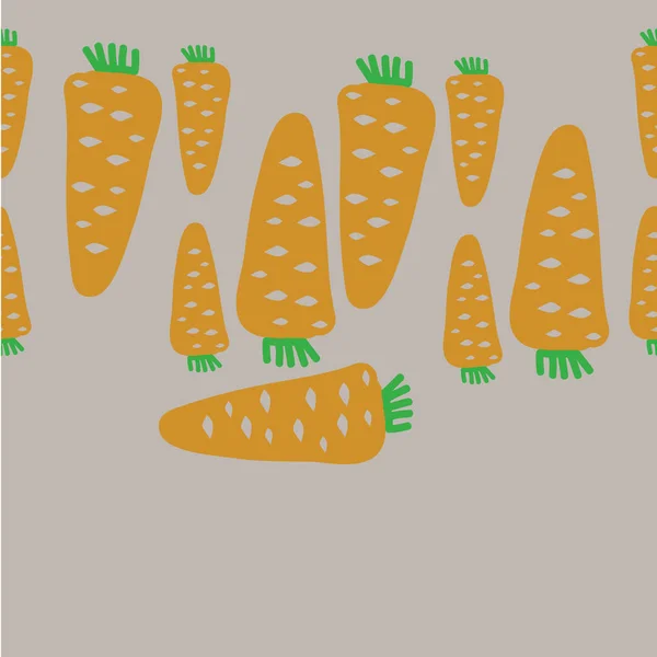 Motif Coloré Avec Des Carottes Mûres — Image vectorielle