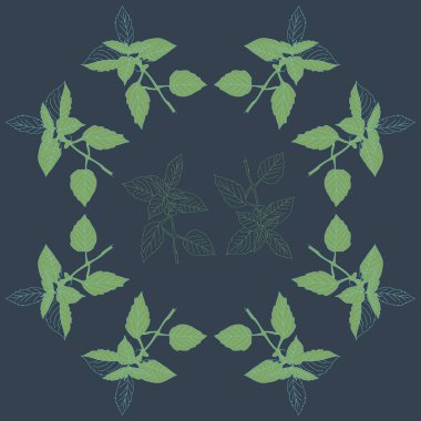 Soyut renkli yaprakları Dikişsiz deseni