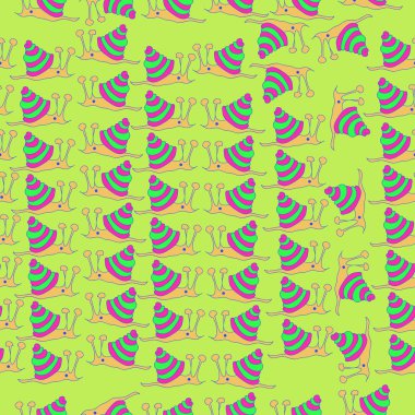 Salyangoz dikişsiz desen. Illüstrasyon